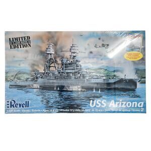 USS Arizona Battleship Model Kit Limited Edition Revell with Historical Book